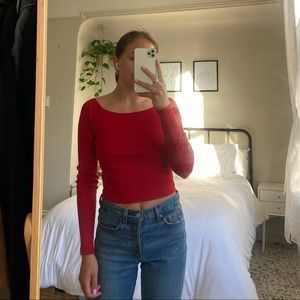 Off-The-Shoulder Long Sleeve